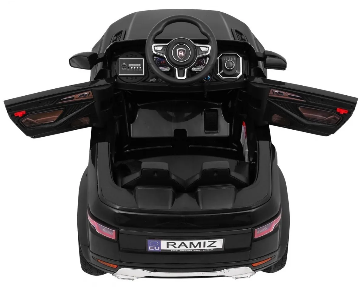 auto na akumulator rapid racer - crni - slika 6