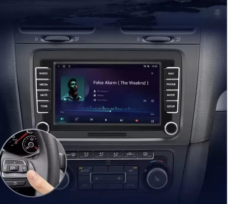 vw golf 5 6 originalni radio navigacija multimedija android kamera - slika 6