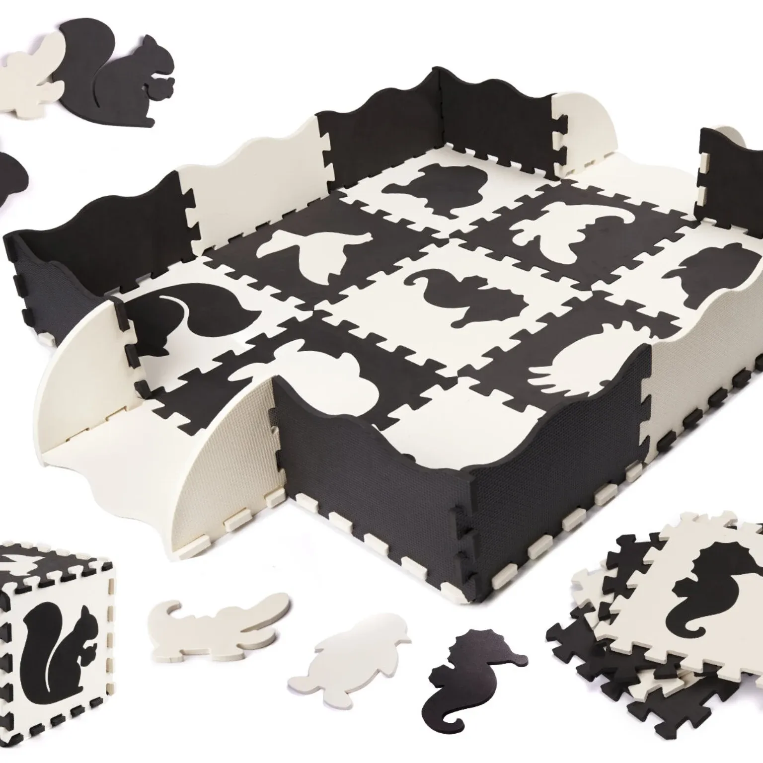 Edukativna podloga puzzle crno-bijele - Zagreb