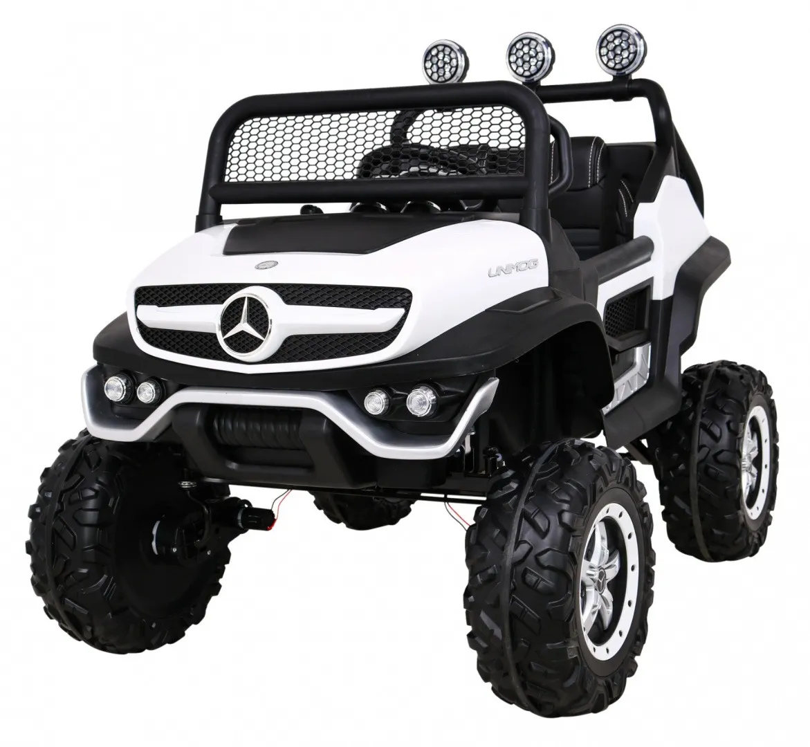 Licencirani auto na akumultor Mercedes BENZ UNIMOG S - bijeli - Mursko Središće