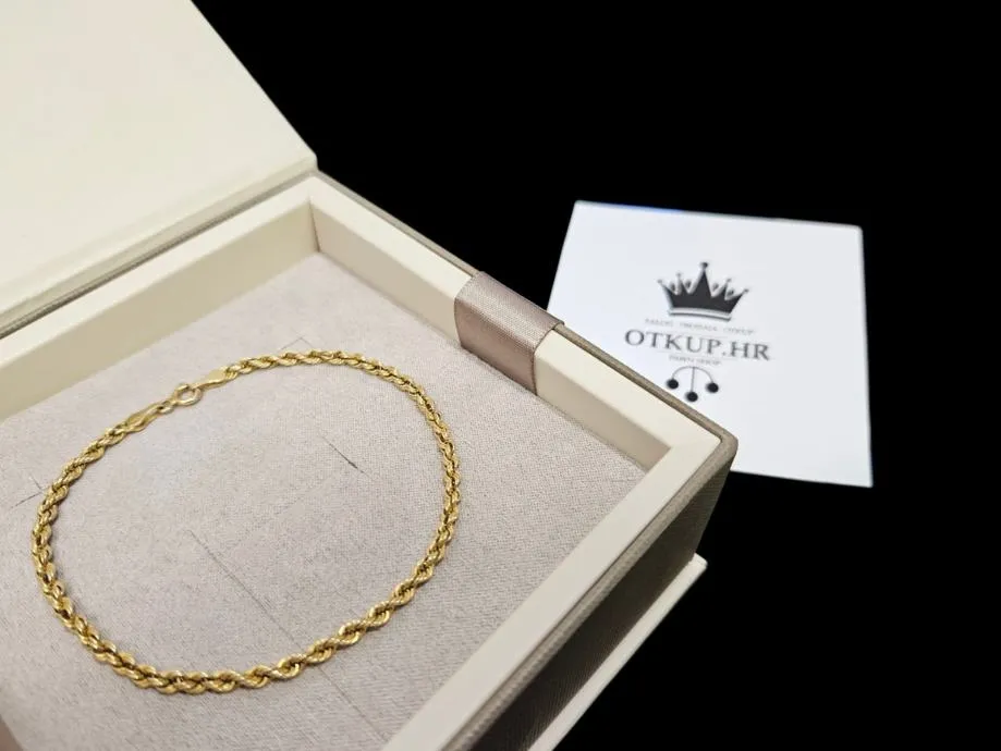 zlatna narukvica 14k 1.50g / r1, rate ! - slika 4