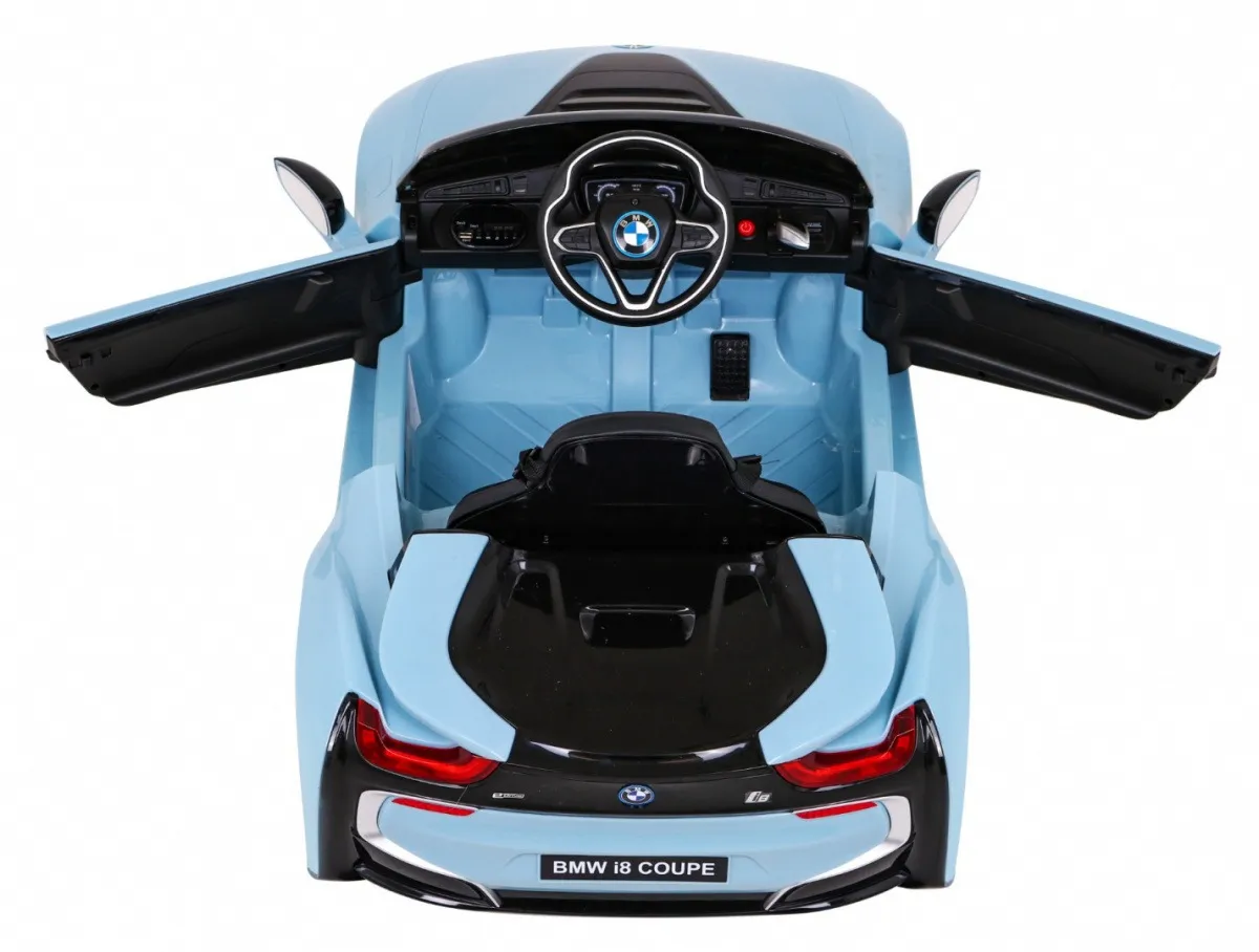 licencirani auto na akumulator bmw i8 lift - svijetlo plavi - slika 6