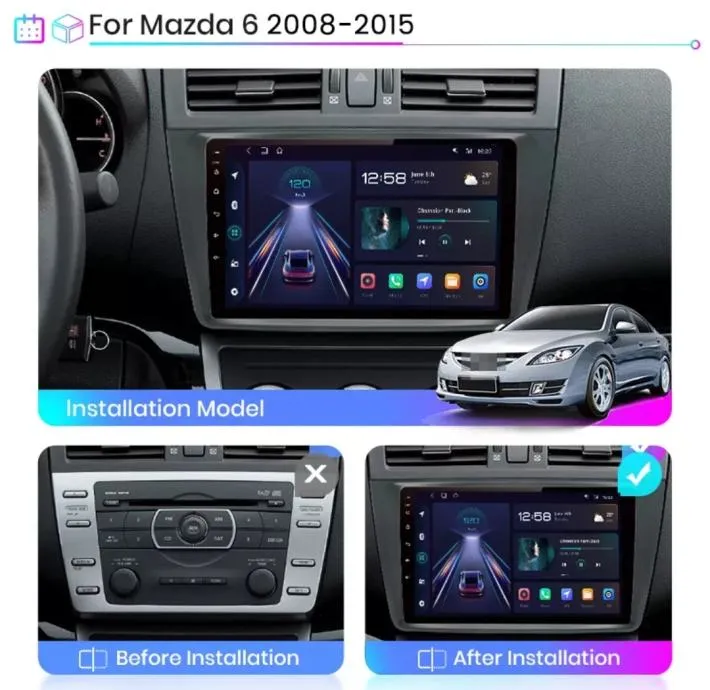 mazda 6 original navigacija multimedija android wifi gps - slika 5
