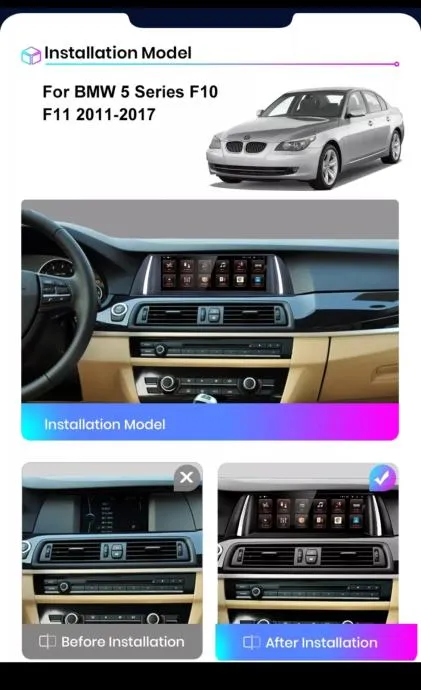 bmw f10 f11 2011-2017 original android multimedija navigacija parking - slika 5
