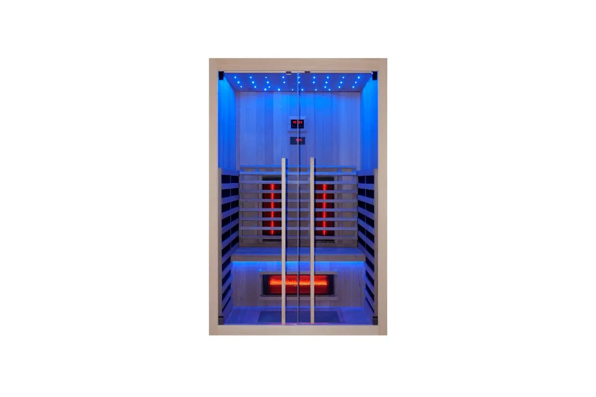 infracrvena sauna – full spectrum + karbonski grijači 130 x 110 x 200 - slika 6