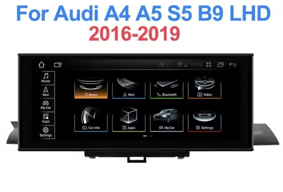 audi a4 a5 original android 12,3" multimedija carplay navigacija kamer - slika 6