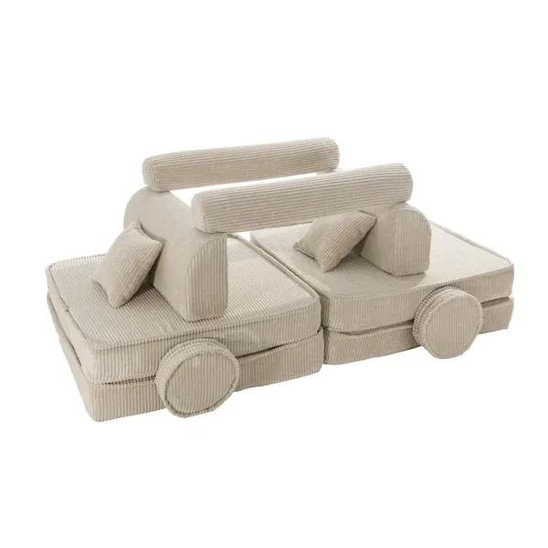 velika modularna sofa za djecu - ecru - slika 2