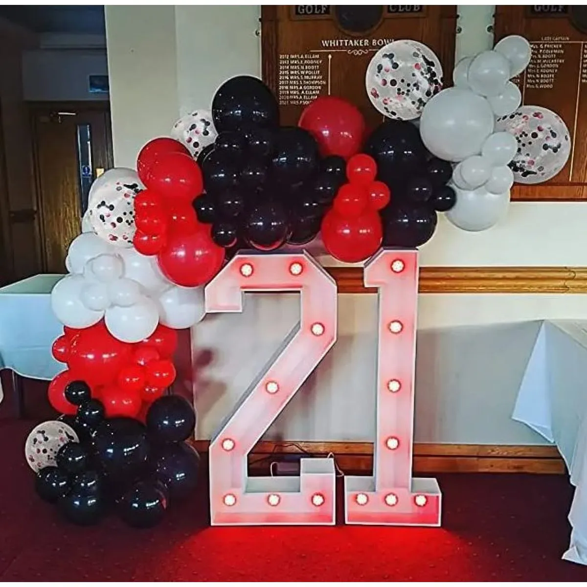 luk od balon - red and black (120 balona u setu) - slika 9