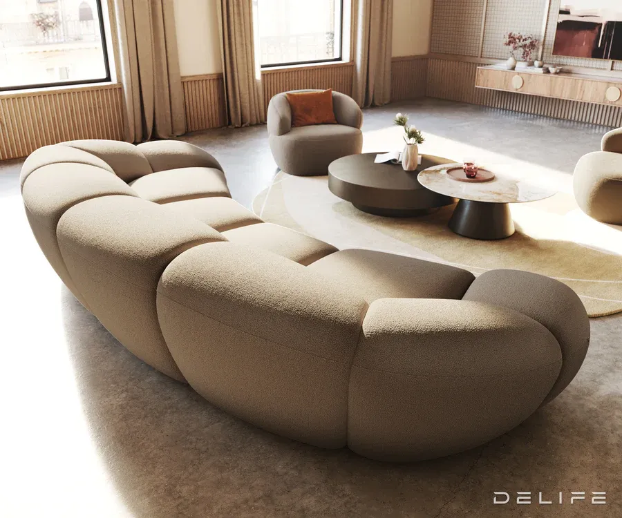 sofa lunna 368x175cm, materijal: boucle - slika 7