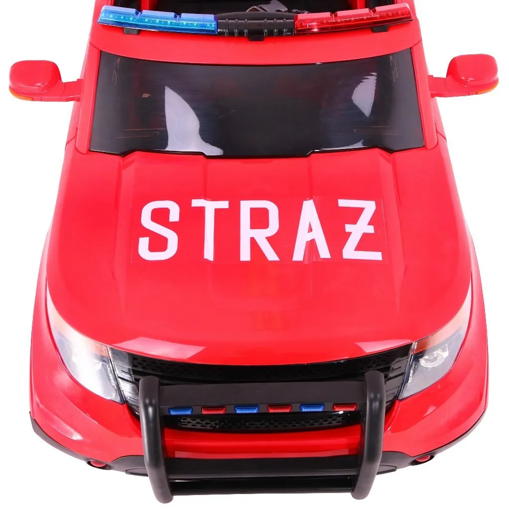 auto na akumulator suv fire truck - crveni - slika 7