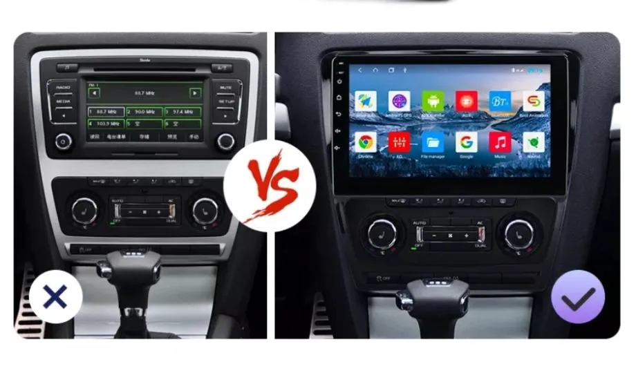 skoda octavia mk2 original android navigacija radio wifi gps parking k - slika 2