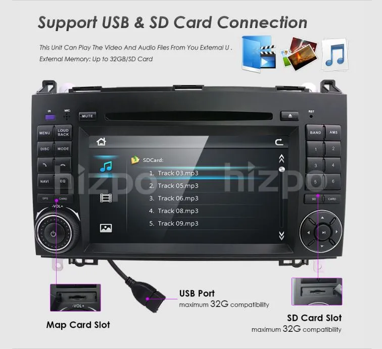 mercedes a 2din navigacija gps - slika 5