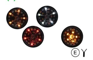 dark lamp bijela/žuta/crvena sa žmigavcem - slika 2