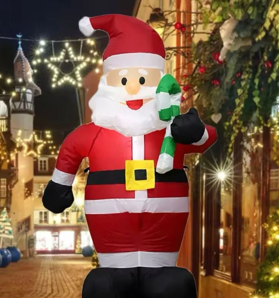 djed božičnjak xxl na napuhavanje 1.2m koji svijetli - slika 5