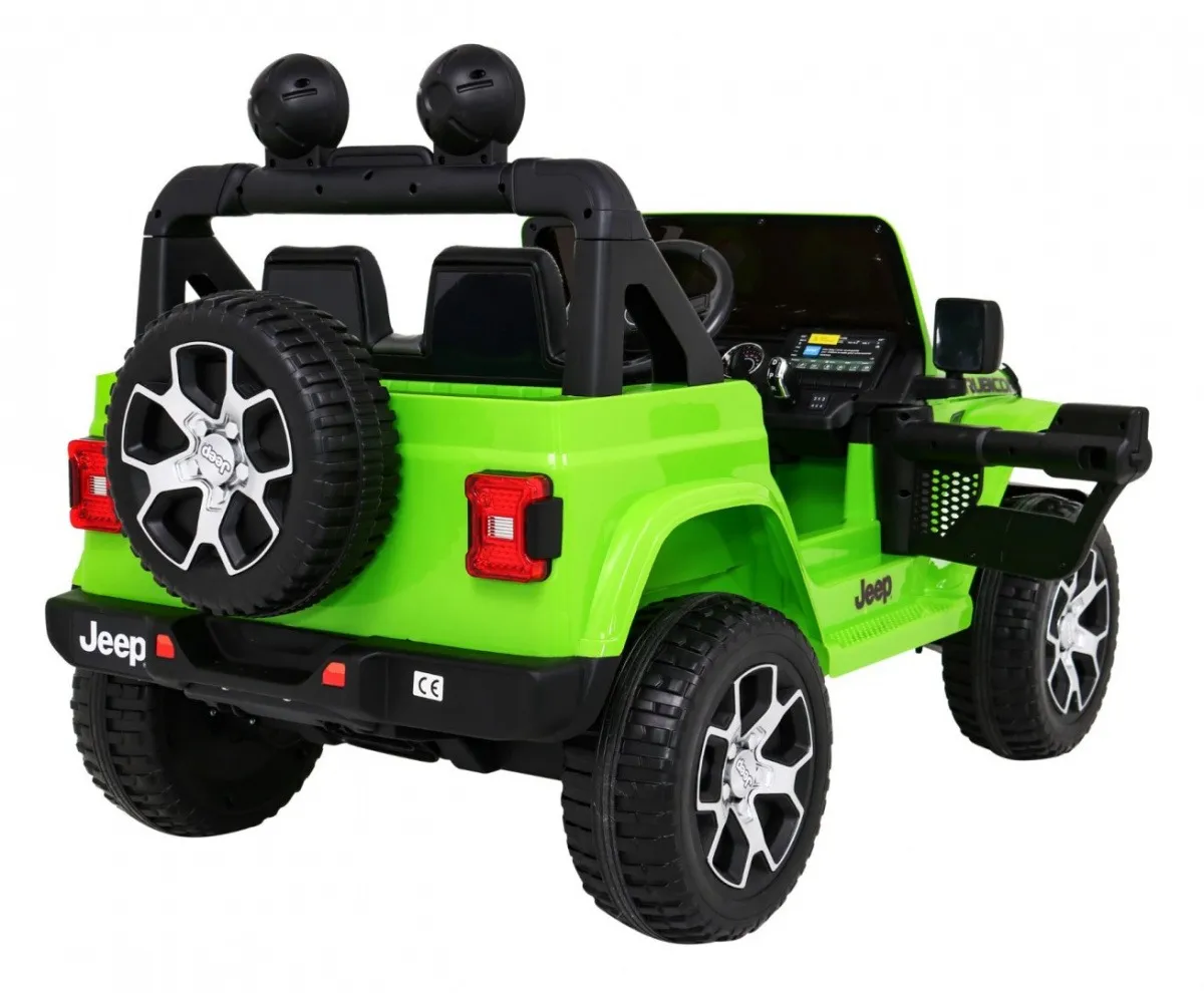 licencirani auto na akumulator jeep wrangler rubicon 4x4 - zeleni - slika 7