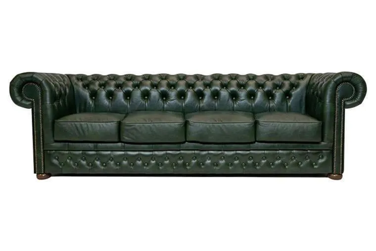 Chesterfield Garnitura First Class Leather | 4-sjedišta | Cloudy Green - Ježdovec, Zagreb