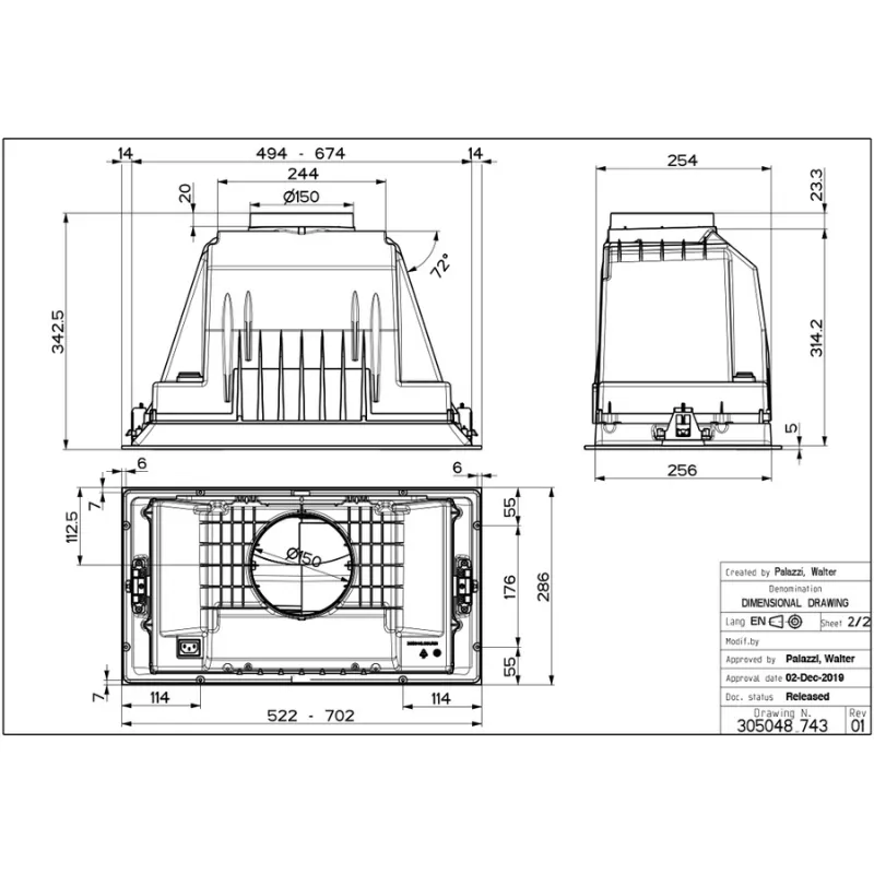 faber inka plus hcs bk a52, 60 cm - slika 2