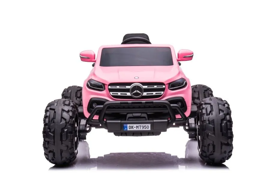 licencirani auto na akumulator mercedes dk-mt950 4x4 - svijetlo rozi - slika 2