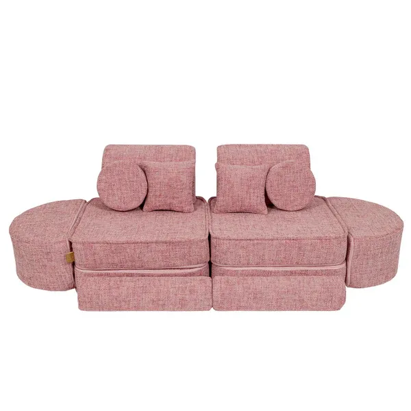 srednja modularna sofa za djecu - tangle bubblegum pink plus - slika 6