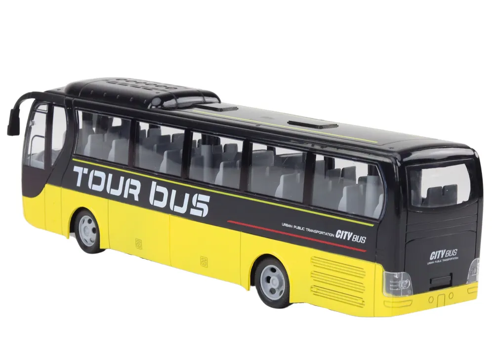 remote controlled rc bus yellow with remote control light effects - slika 3