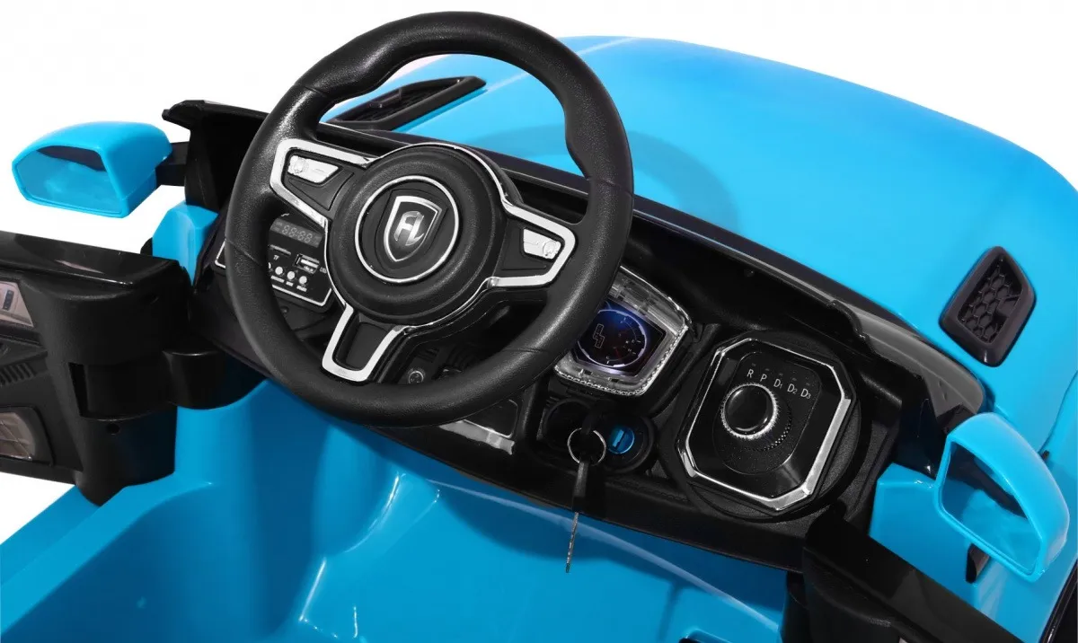 auto na akumulator rapid racer - plavi - slika 4