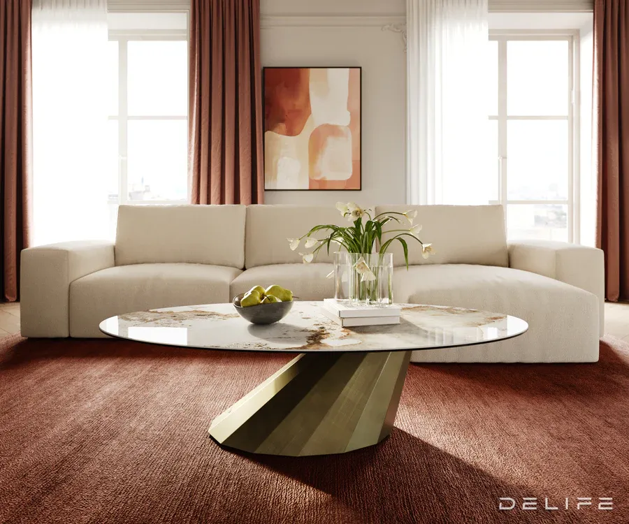 klub stolić edge 140x80cm, materijal: keramika minas melange - slika 2