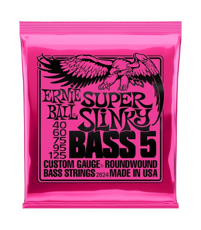 Ernie Ball Bas Roundwound 5-String Super Slinky 40-125 Žice - Rijeka