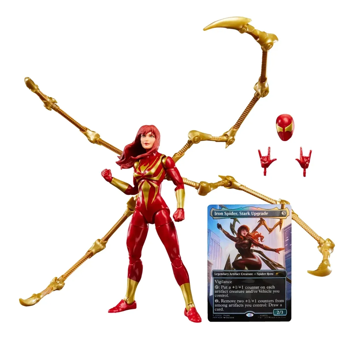 marvel legends series mtg – mary jane watson (iron spider) figura 15cm - slika 8
