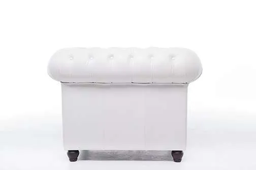 chesterfield fotelja original leather | 1-sjedište | white - slika 4