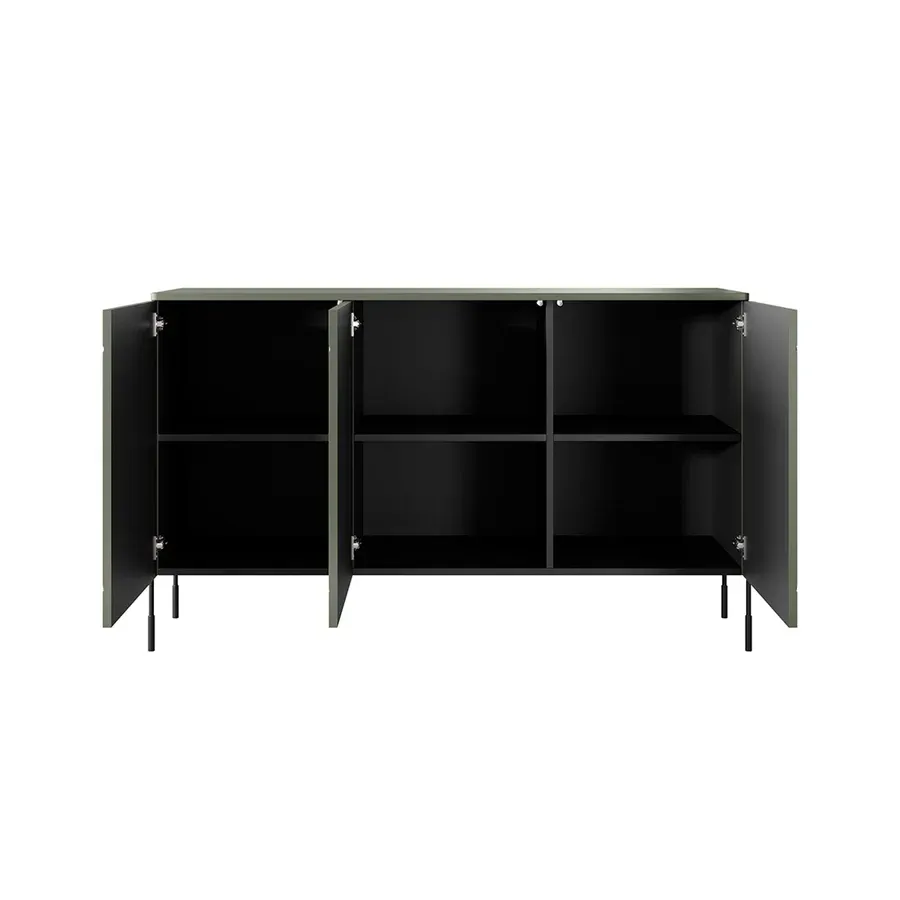 komoda sonatia 150cm, 3 vrata, materijal: mdf - slika 2