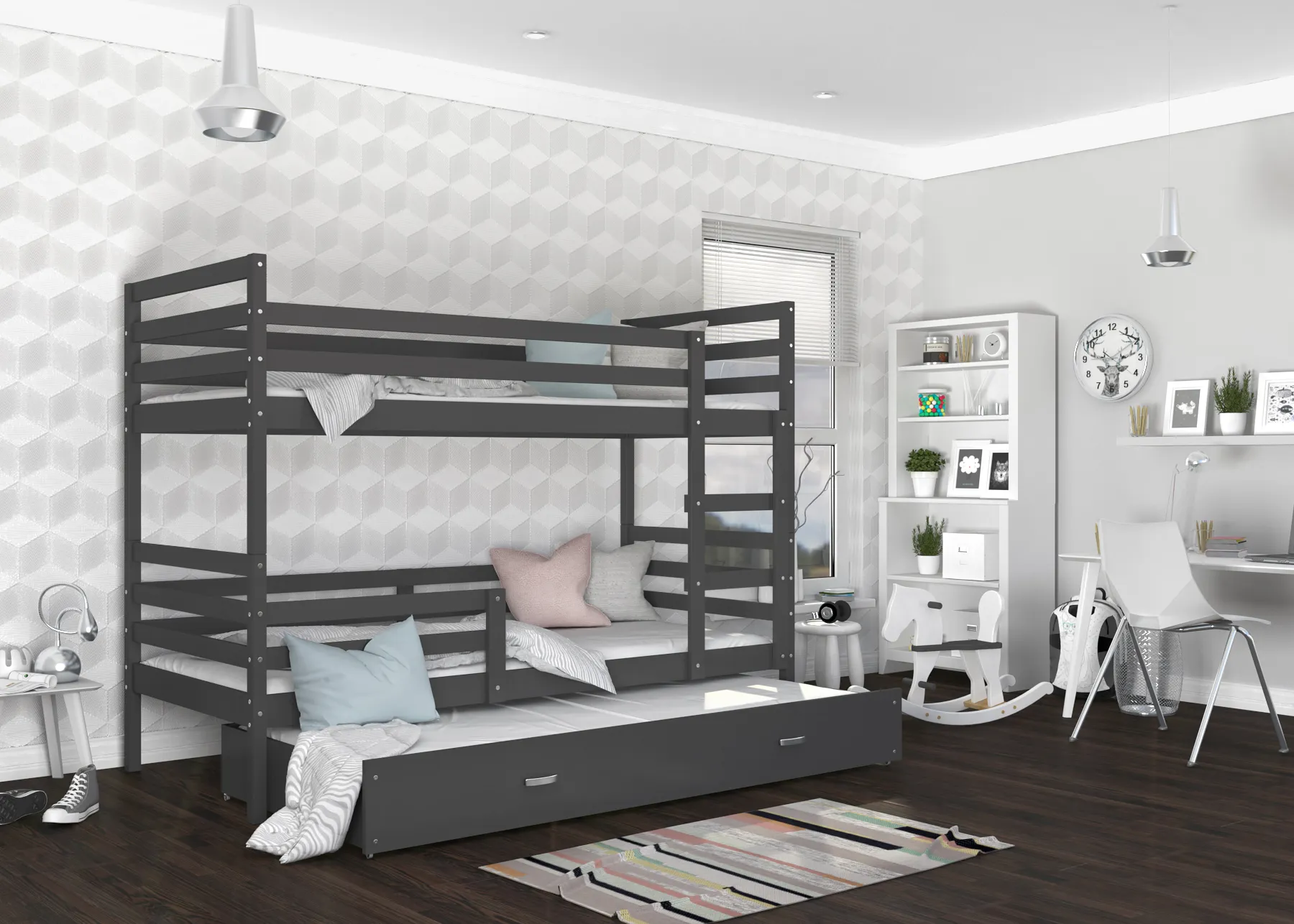 Jacek 3 krevet na kat s dodatnim krevetom – 190×80 - Nedeljanec, Vidovec