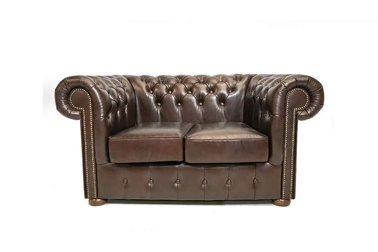 Chesterfield Dvosjed Class Leather | 2-sjedišta | Cloudy Brown Dark - Ježdovec, Zagreb