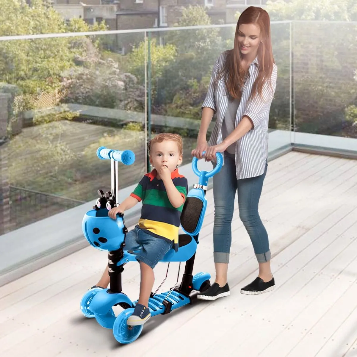 5 u 1 - dječji romobil sa sjedalom - bubamara - najnovije u ponudi - slika 3
