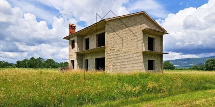 istra, boljun, kuća u izgradnji s otvorenim pogledom - slika 11