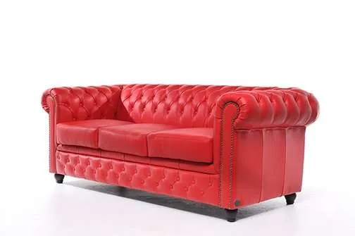 chesterfield trosjed original leather | 3-sjedišta - slika 2