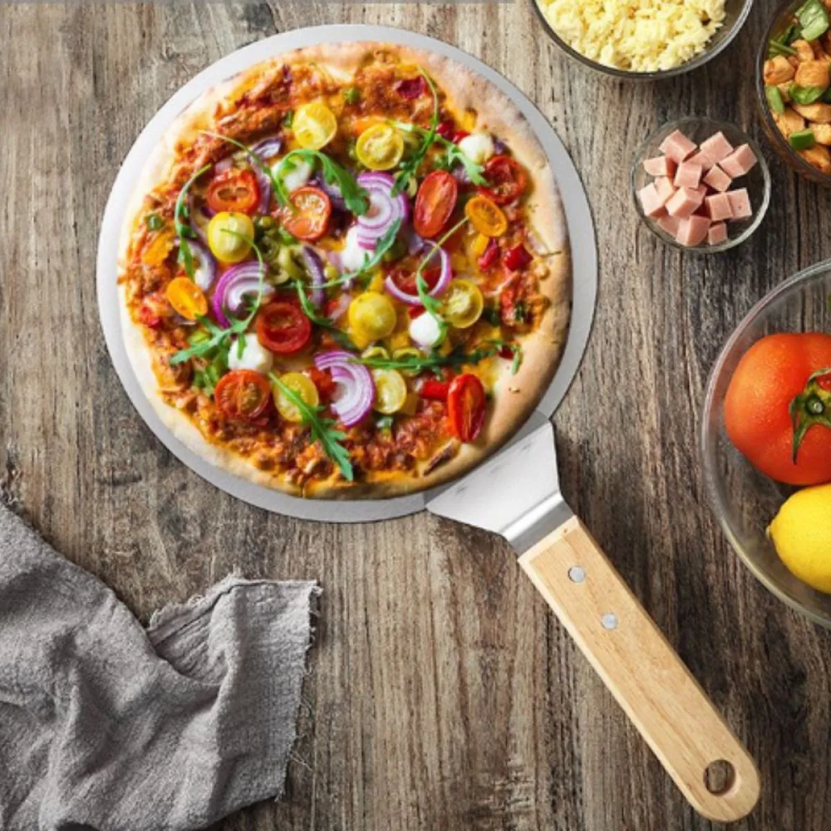 držač za pizzu od nehrđajućeg čelika - slika 2