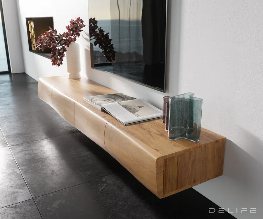 komoda new live edge, materijal: bagrem - slika 2