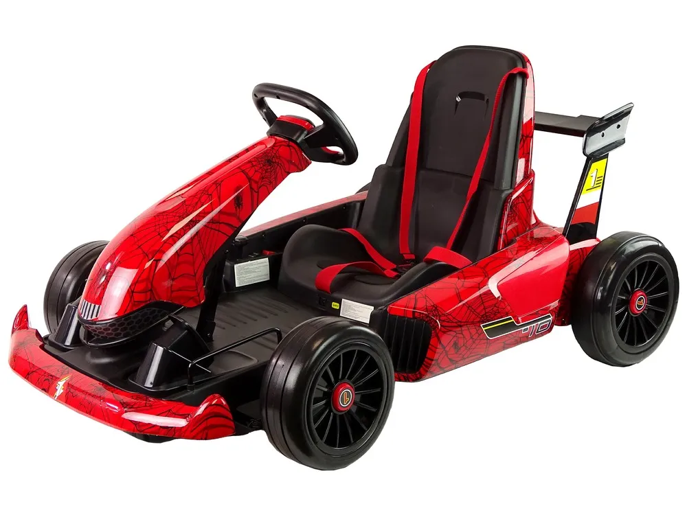 go-kart na akumulator xmx619 spyder - crveni/lakirani - slika 2