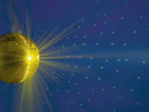 eurolite mirror ball 40cm gold - slika 2