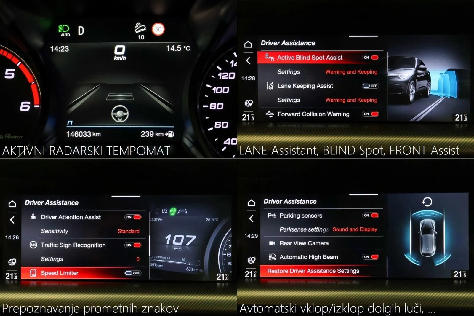 alfa romeo stelvio veloce 2.2multijet q4 at8 210km dab navi kamera - slika 13
