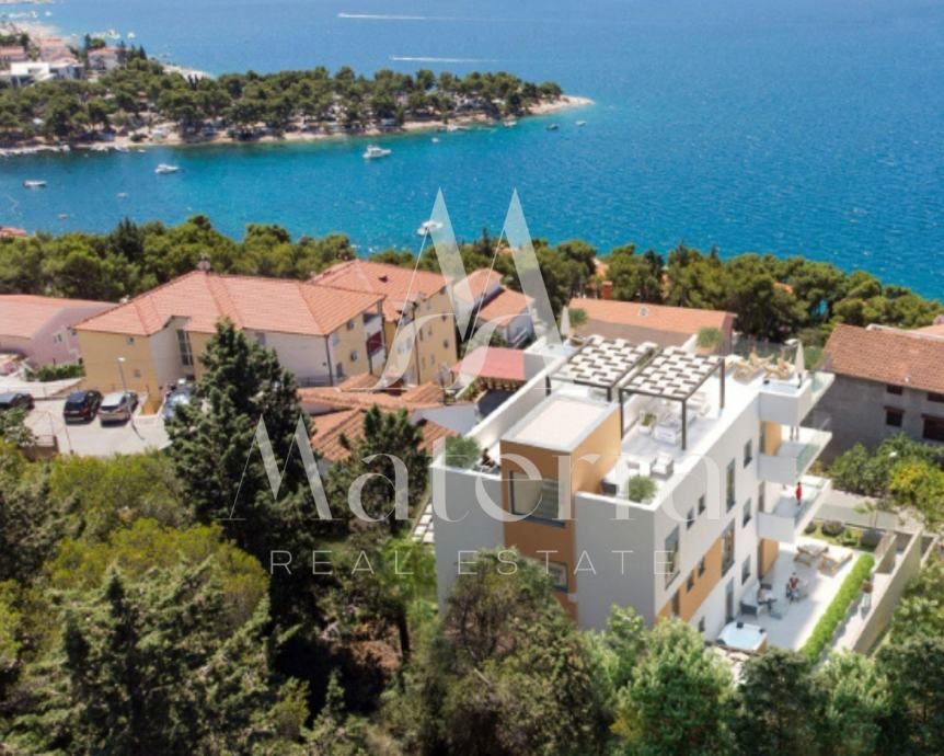 trogir/čiovo, 2-soban stan sa velikim vrtom, 200m od mora, pogled - slika 9