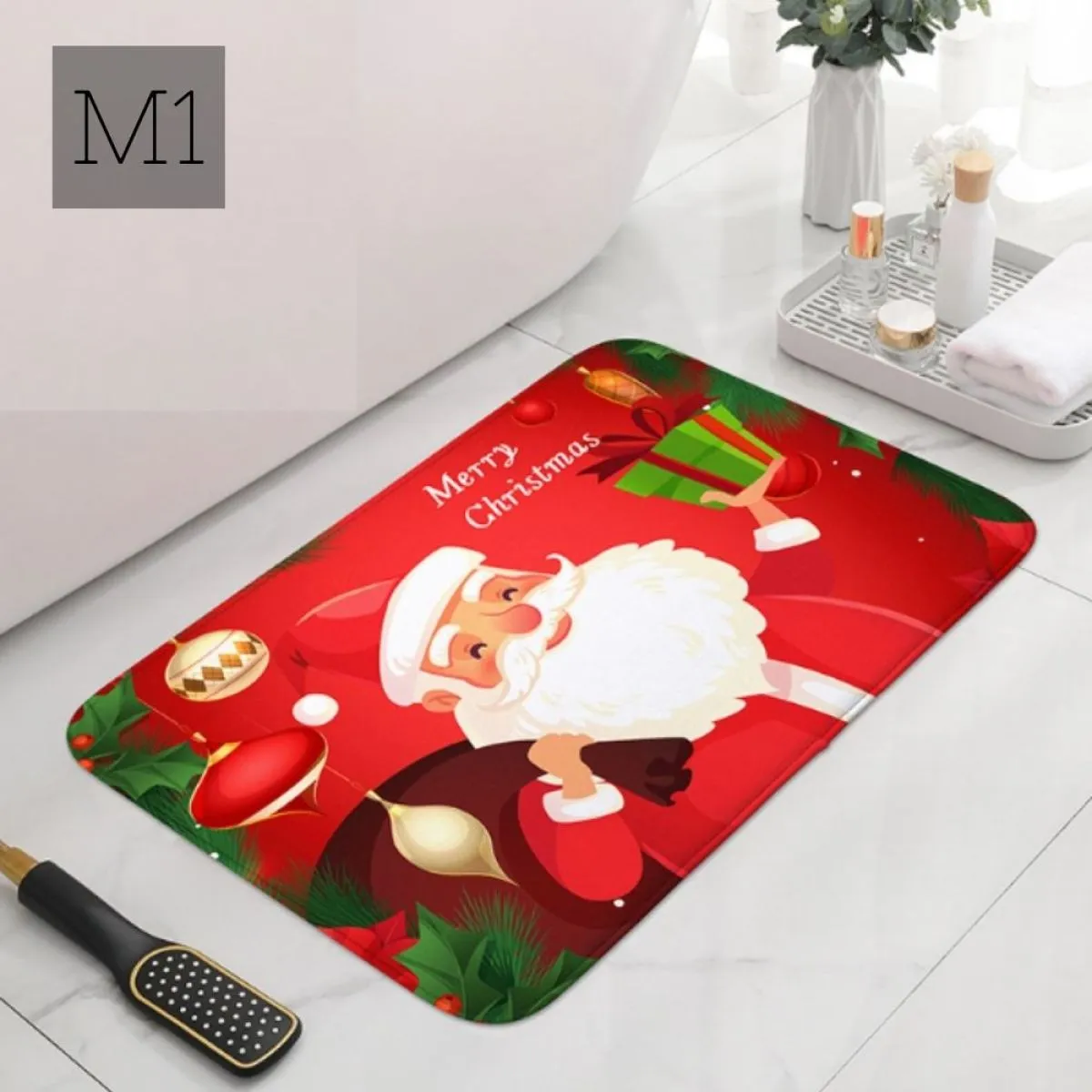 božićni protuklizajući otirači -xmas - slika 2