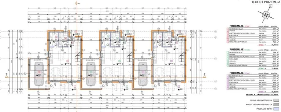 kuće u nizu: donji grad, katnice, 127.11 m2 + garaža i vrt novo - slika 4