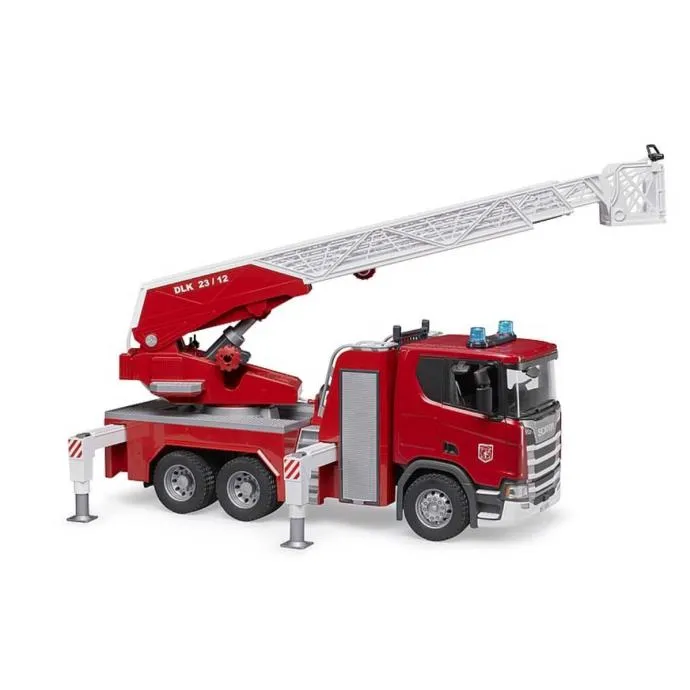 bruder vatrogasno vozilo scania super 560r s ljestvama, vodenom pumpom - slika 4