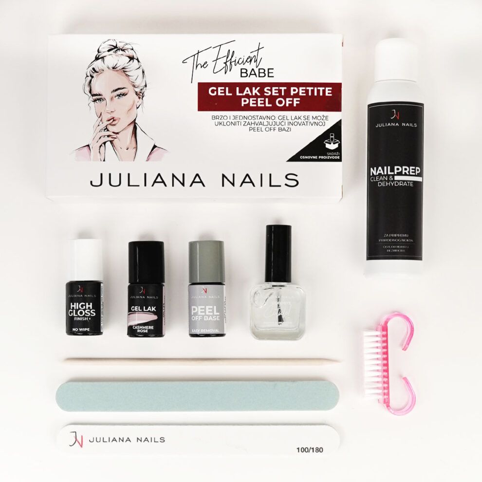 gel lak set – petite – peel off - slika 3