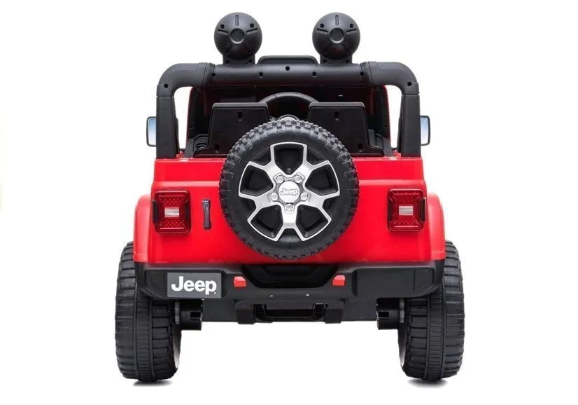 licencirani auto na akumulator jeep rubicon 4x4 - crveni - slika 3