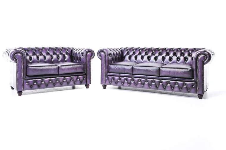 Chesterfield Set Garnitura Original Leather | 2 + 3 sjedišta - Ježdovec, Zagreb