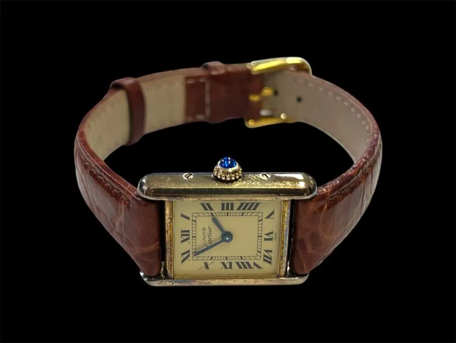 ženski ručni sat cartier tank quartz vermeil 5057001 - 28mm / r1, rate - slika 3