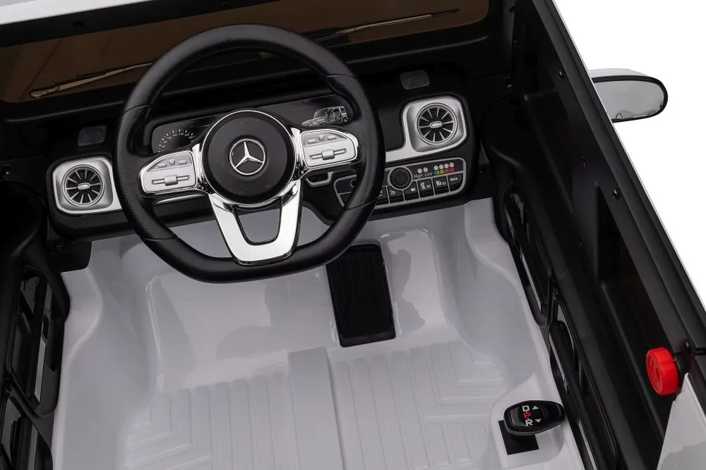 licencirani auto na akumulator mercedes g500 4x4 - bijeli - slika 15