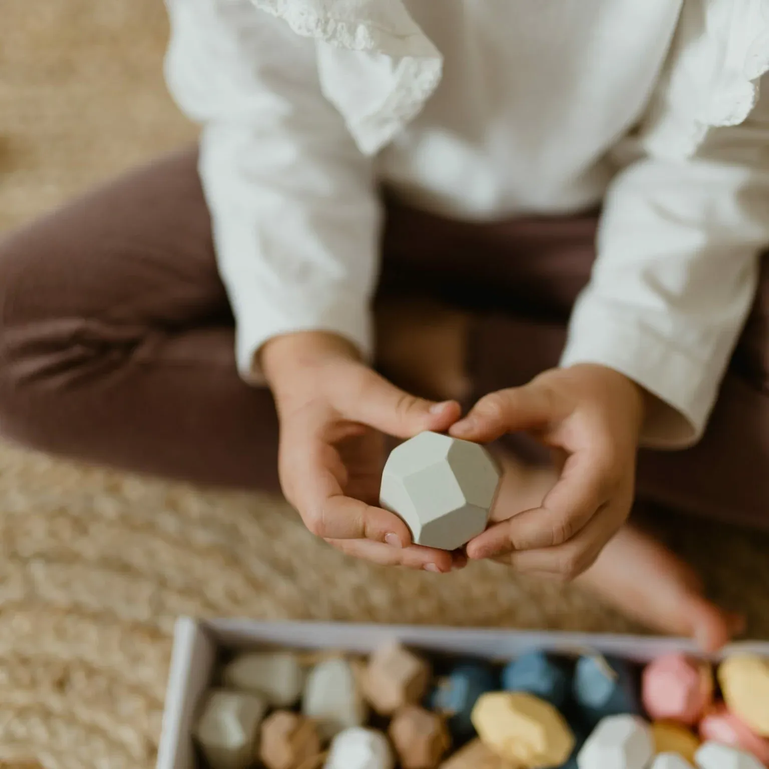 drvene kocke montessori – 36 komada - slika 3